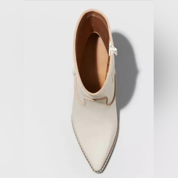 Universal Thread Cream Western Heeled Boot - Picture 4 of 9